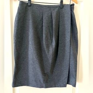Banana Republic Gray Mixed Blend Pleated Lined Skirt Women’s Size 4